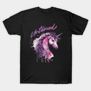 80s Retro Graffiti Untamed Unicorn T-Shirt